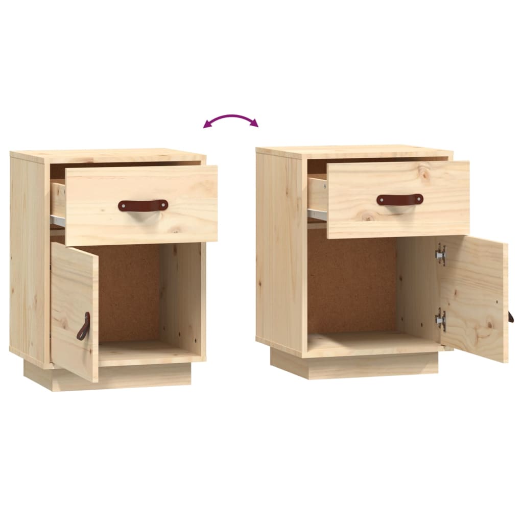 Bedside Cabinet 40x34x55 cm Solid Wood Pine