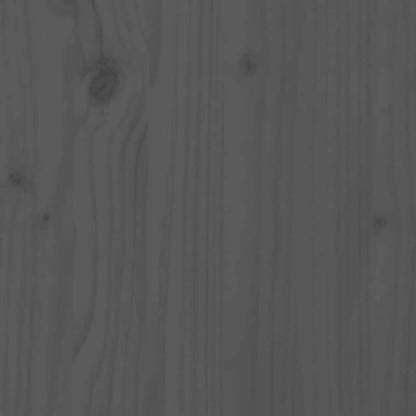 Bedside Cabinet Grey 40x34x55 cm Solid Wood Pine