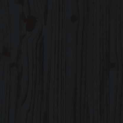 Bedside Cabinets 2 pcs Black 40x34x55 cm Solid Wood Pine