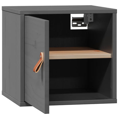 Wall Cabinet Grey 31.5x30x30 cm Solid Wood Pine