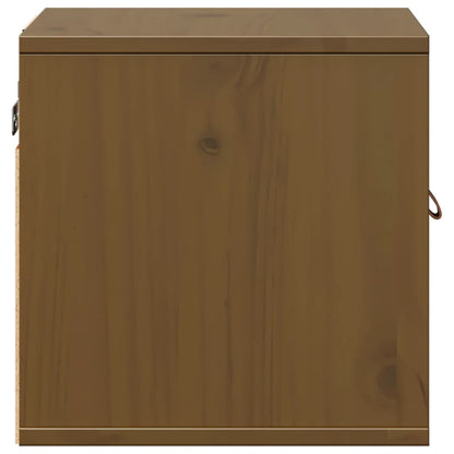 Wall Cabinets 2 pcs Honey Brown 31.5x30x30 cm Solid Wood Pine