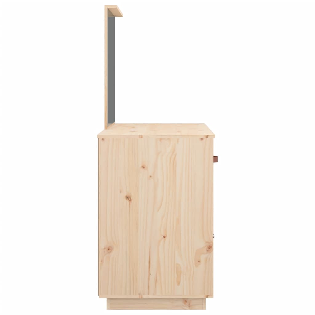 Cosmetic Desk 95x50x134 cm Solid Wood Pine
