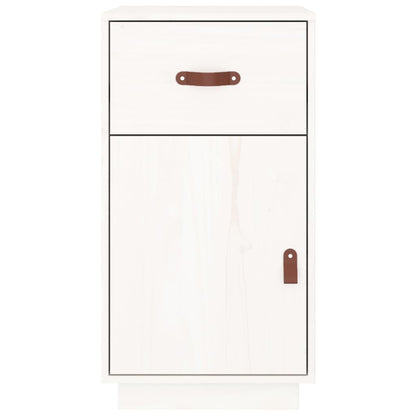 Desk Cabinet White 40x50x75 cm Solid Wood Pine