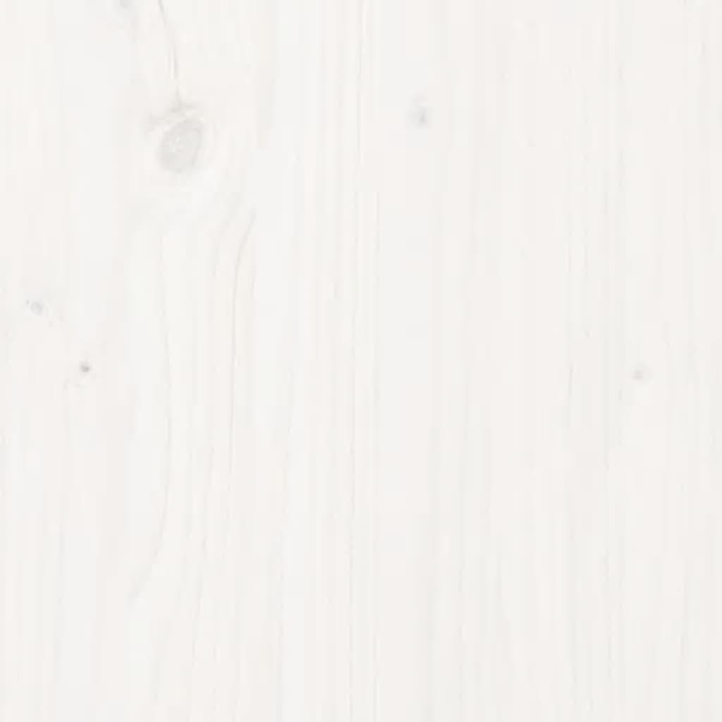 Desk Cabinet White 40x50x75 cm Solid Wood Pine