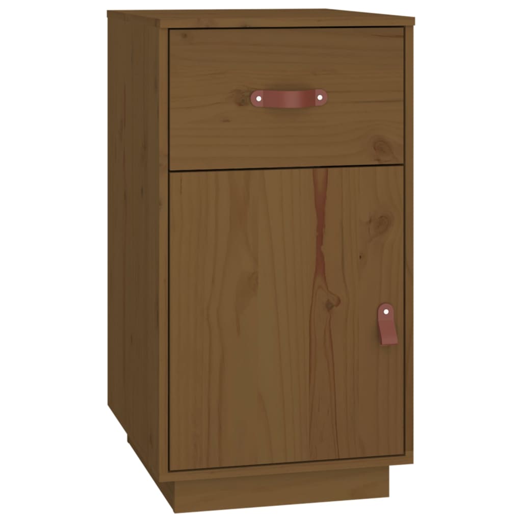 Desk Cabinet Honey Brown 40x50x75 cm Solid Wood Pine