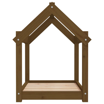Dog Bed Honey Brown 71x55x70 cm Solid Wood Pine