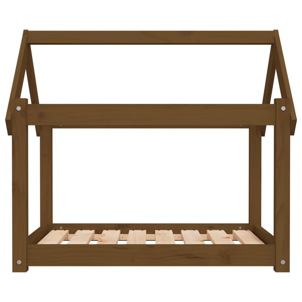 Dog Bed Honey Brown 81x60x70 cm Solid Wood Pine