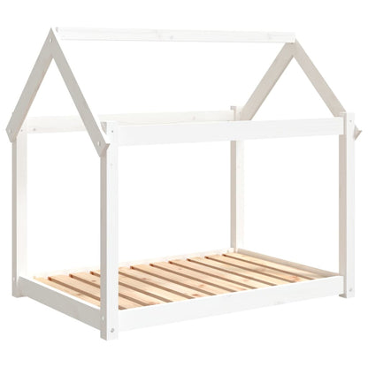 Dog Bed White 101x70x90 cm Solid Wood Pine