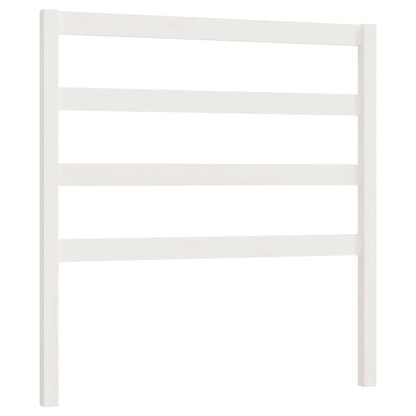 Bed Headboard White 95x4x100 cm Solid Wood Pine