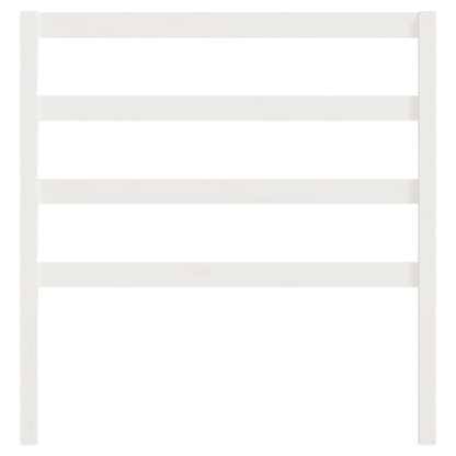 Bed Headboard White 95x4x100 cm Solid Wood Pine