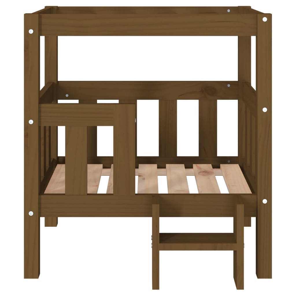 Dog Bed Honey Brown 65.5x50.5x70 cm Solid Wood Pine