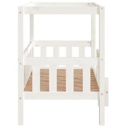 Dog Bed White 95.5x73.5x90 cm Solid Wood Pine