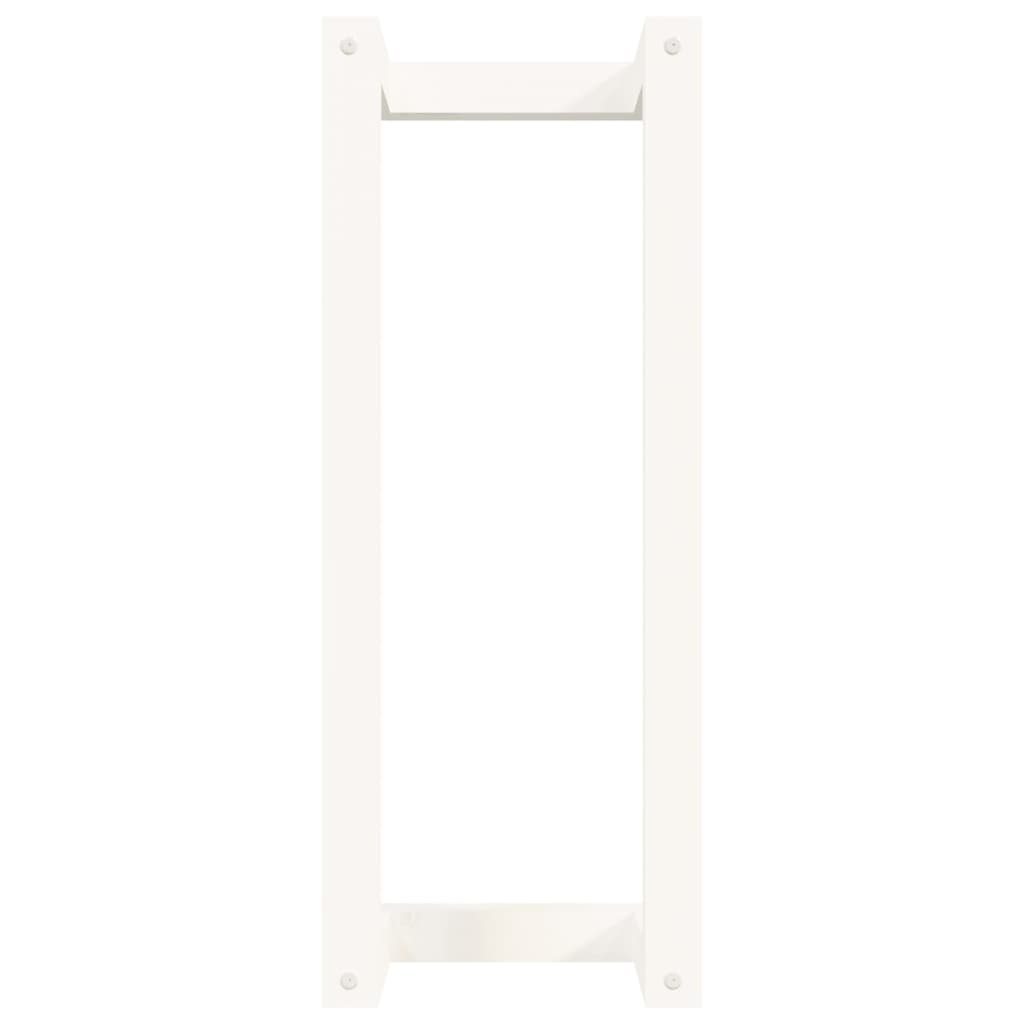 Towel Rack White 23x18x60 cm Solid Wood Pine
