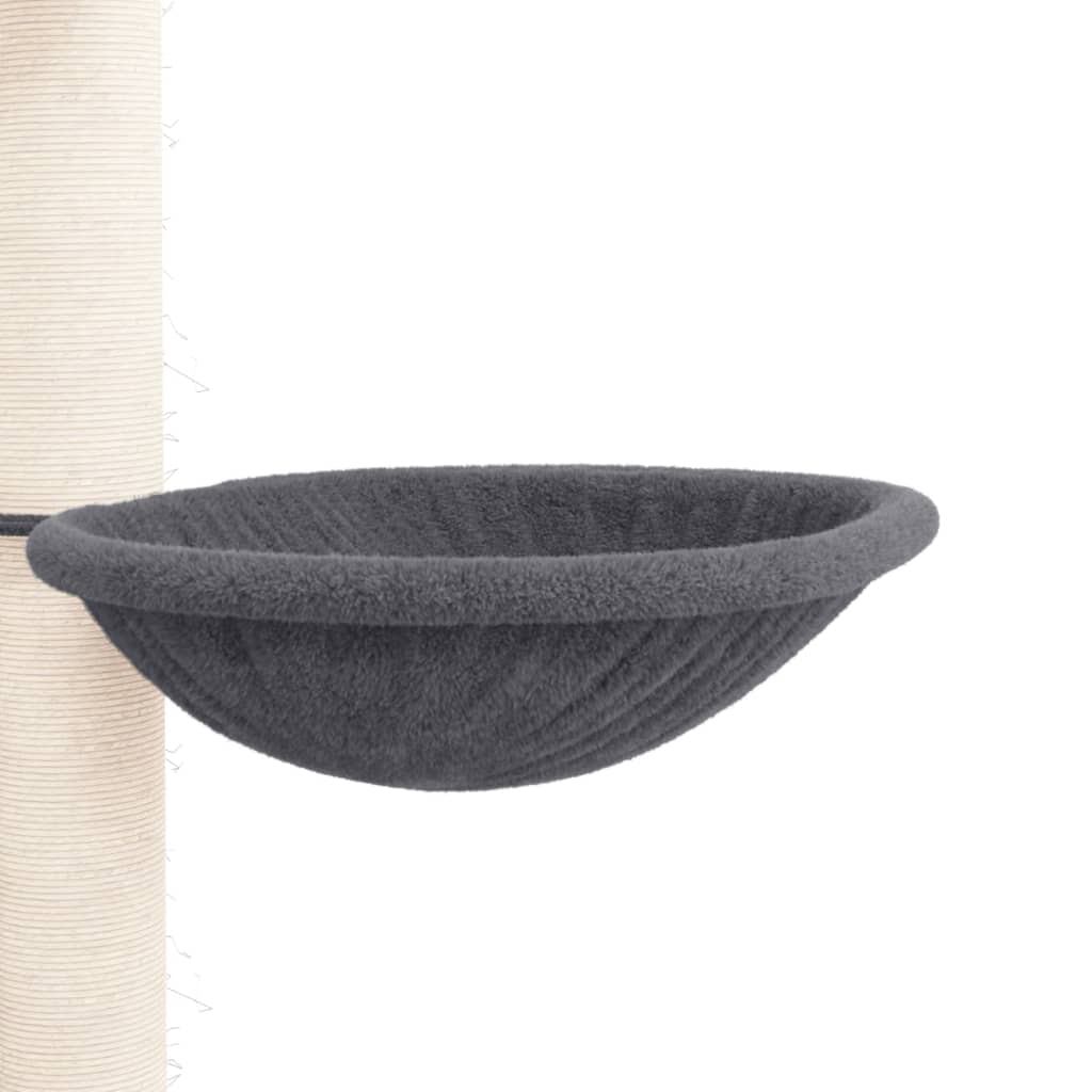 Floor to Ceiling Cat Tree Dark Grey 258.5-284.5 cm