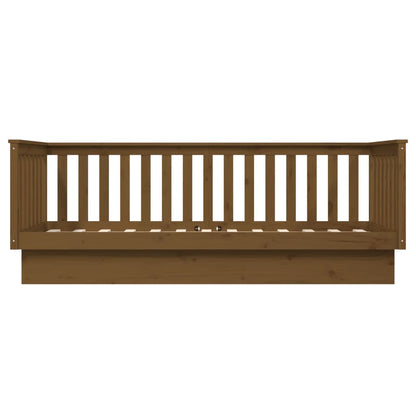 Day Bed without Mattress Honey Brown 80x200 cm Solid Wood Pine