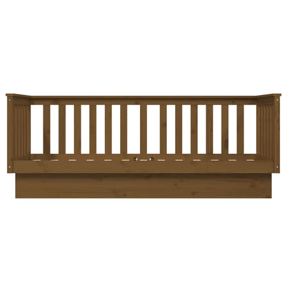 Day Bed without Mattress Honey Brown 75x190 cm Small Single Solid Wood Pine