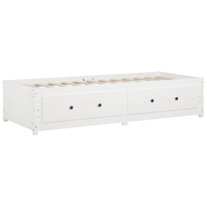 Day Bed without Mattress White 90x200 cm Solid Wood Pine