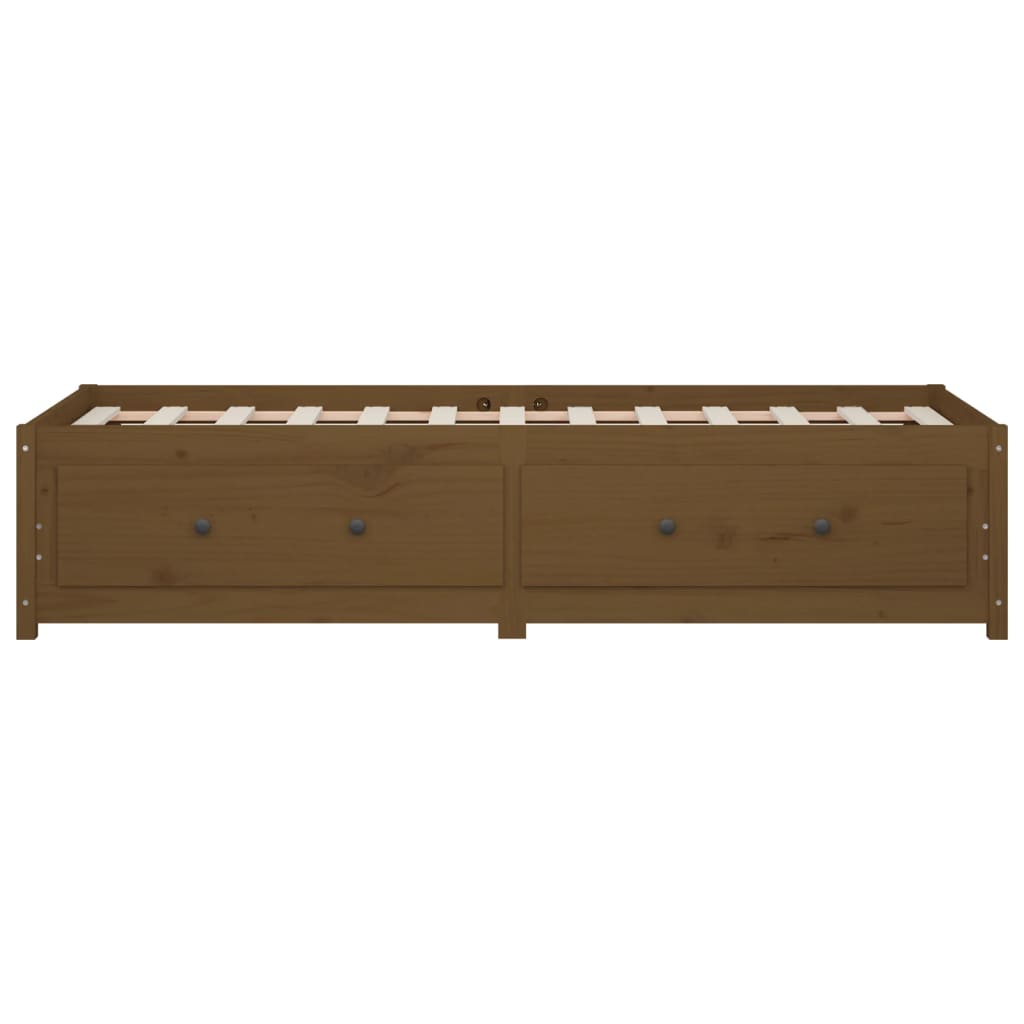 Day Bed without Mattress Honey Brown 90x200 cm Solid Wood Pine