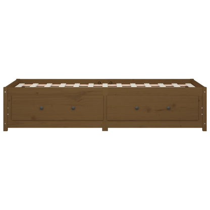 Day Bed without Mattress Honey Brown 90x200 cm Solid Wood Pine