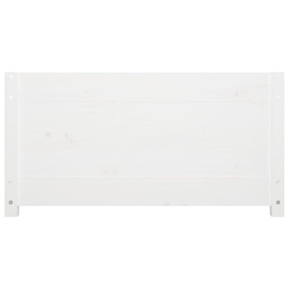 Day Bed without Mattress White 75x190 cm Small Single  Solid Wood Pine