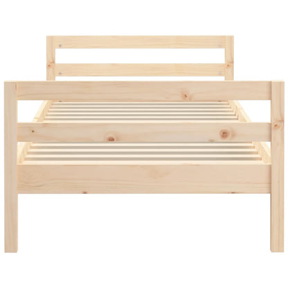 Bed Frame without Mattress 90x190 cm Single Solid Wood Pine