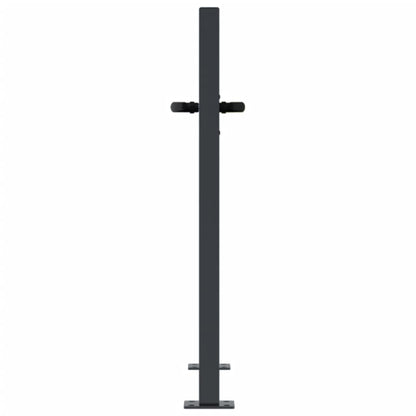 Garden Gate Anthracite 105x80 cm Steel Tree Design