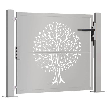 Garden Gate 105x80 cm Corten Steel Tree Design