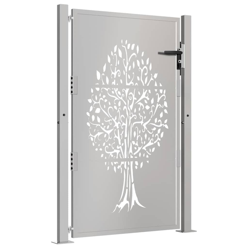 Garden Gate 105x130 cm Corten Steel Tree Design