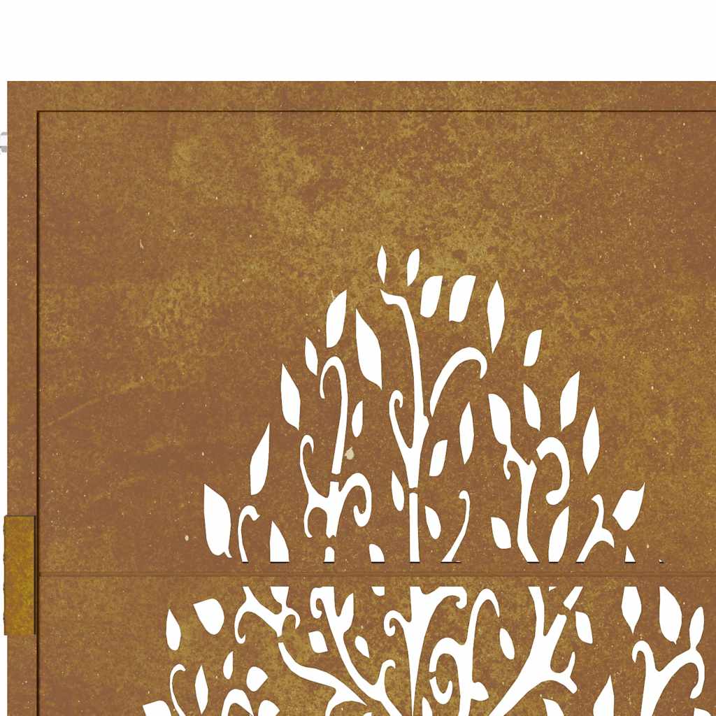 Garden Gate 105x155 cm Corten Steel Tree Design
