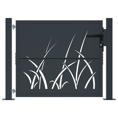 Garden Gate Anthracite 105x105 cm Steel Grass Design