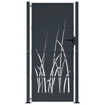 Garden Gate Anthracite 105x205 cm Steel Grass Design