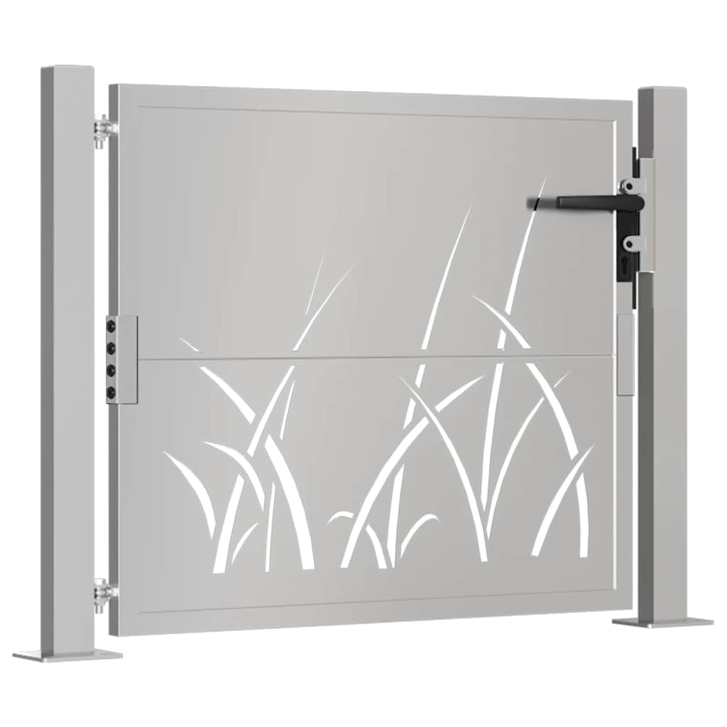 Garden Gate 105x105 cm Corten Steel Grass Design