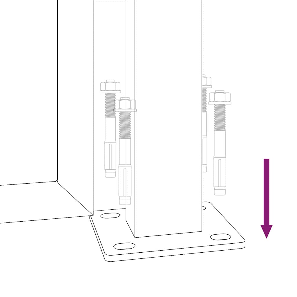Garden Gate 105x105 cm Corten Steel Grass Design