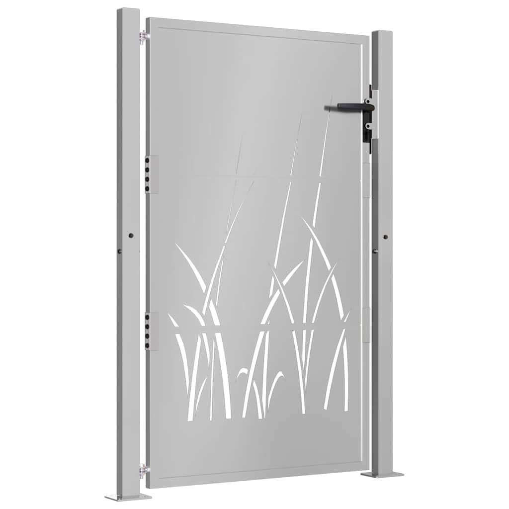 Garden Gate 105x130 cm Corten Steel Grass Design