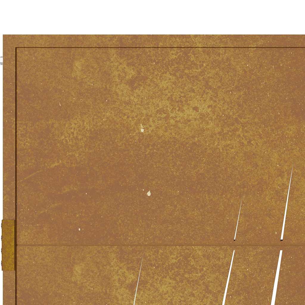 Garden Gate 105x180 cm Corten Steel Grass Design