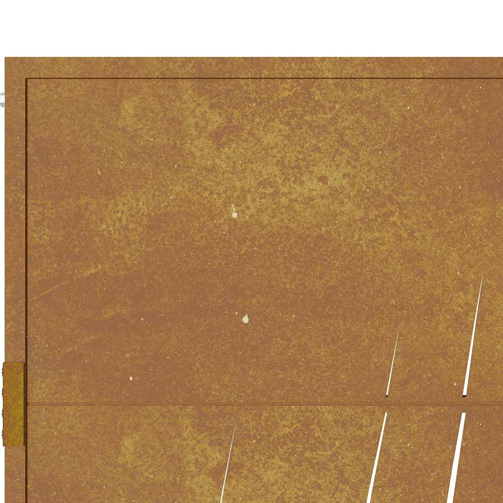 Garden Gate 105x205 cm Corten Steel Grass Design