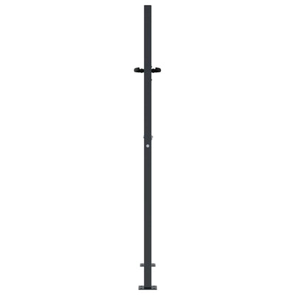 Garden Gate Anthracite 105x155 cm Steel Bamboo Design