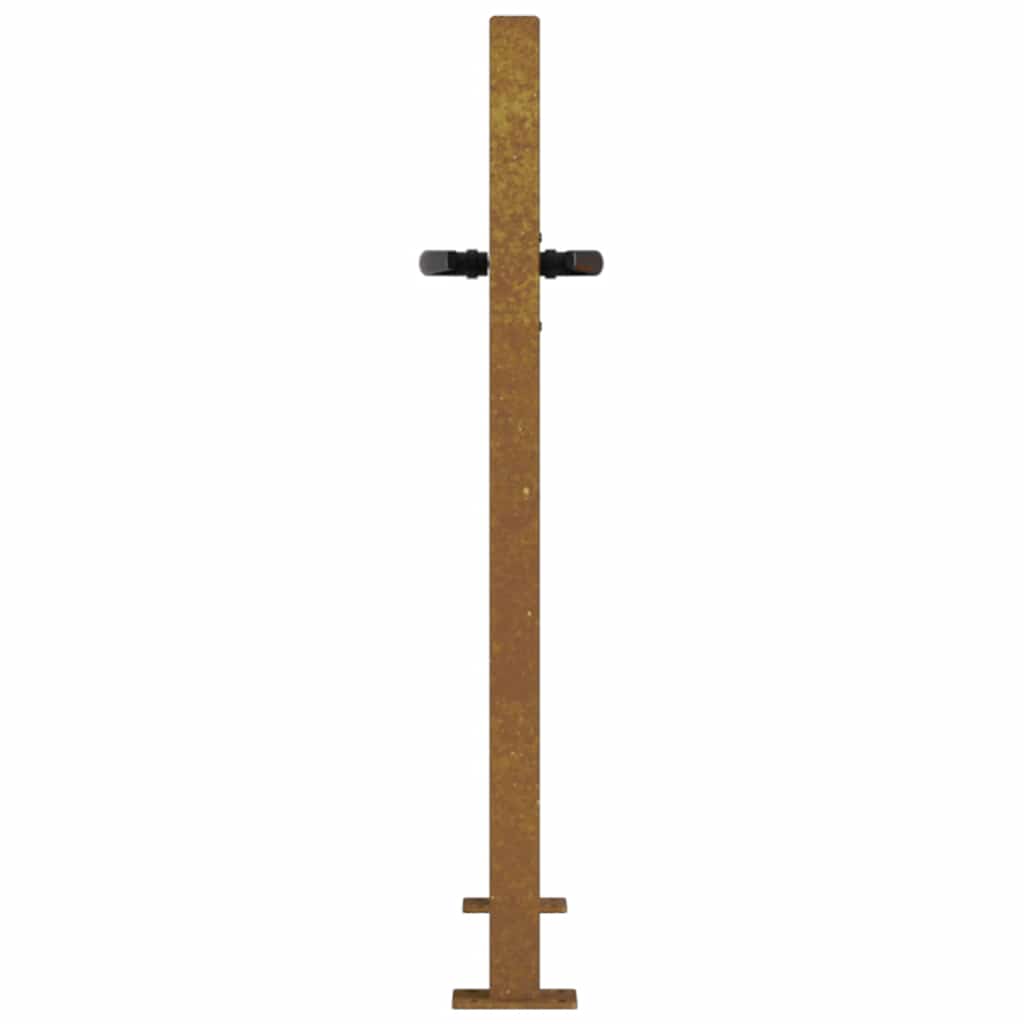 Garden Gate 105x80 cm Corten Steel Bamboo Design