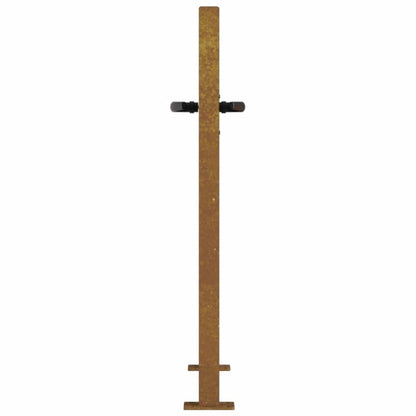 Garden Gate 105x80 cm Corten Steel Bamboo Design