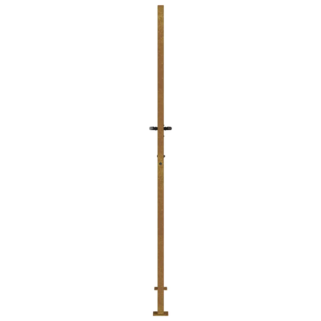 Garden Gate 105x205 cm Corten Steel Bamboo Design