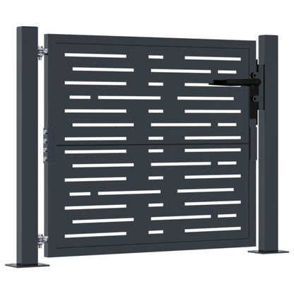 Garden Gate Anthracite 105x105 cm Steel Square Design