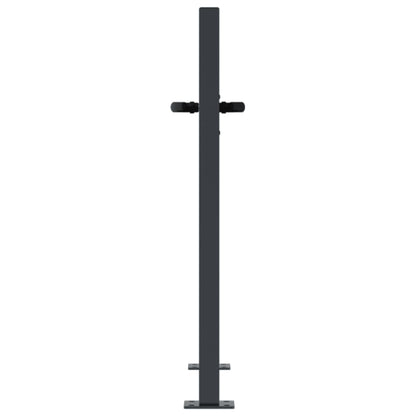 Garden Gate Anthracite 105x105 cm Steel Square Design