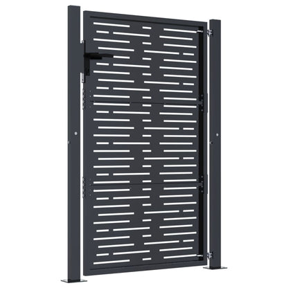 Garden Gate Anthracite 105x155 cm Steel Square Design