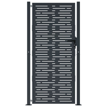 Garden Gate Anthracite 105x180 cm Steel Square Design
