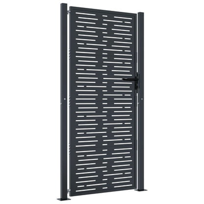 Garden Gate Anthracite 105x205 cm Steel Square Design