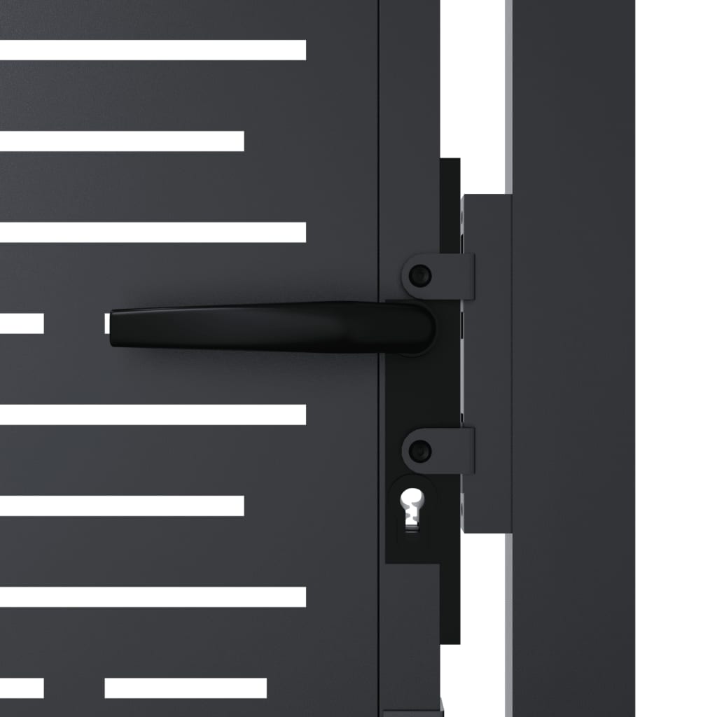 Garden Gate Anthracite 105x205 cm Steel Square Design