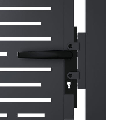 Garden Gate Anthracite 105x205 cm Steel Square Design