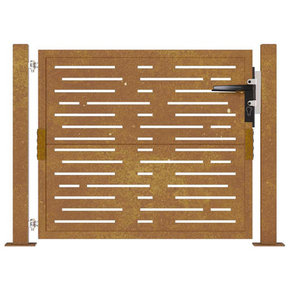 Garden Gate 105x80 cm Corten Steel Square Design