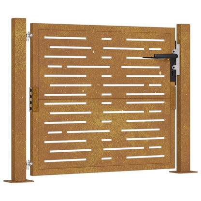 Garden Gate 105x105 cm Corten Steel Square Design
