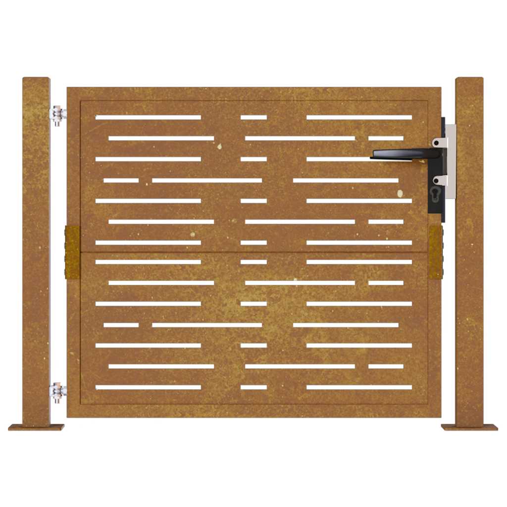 Garden Gate 105x105 cm Corten Steel Square Design